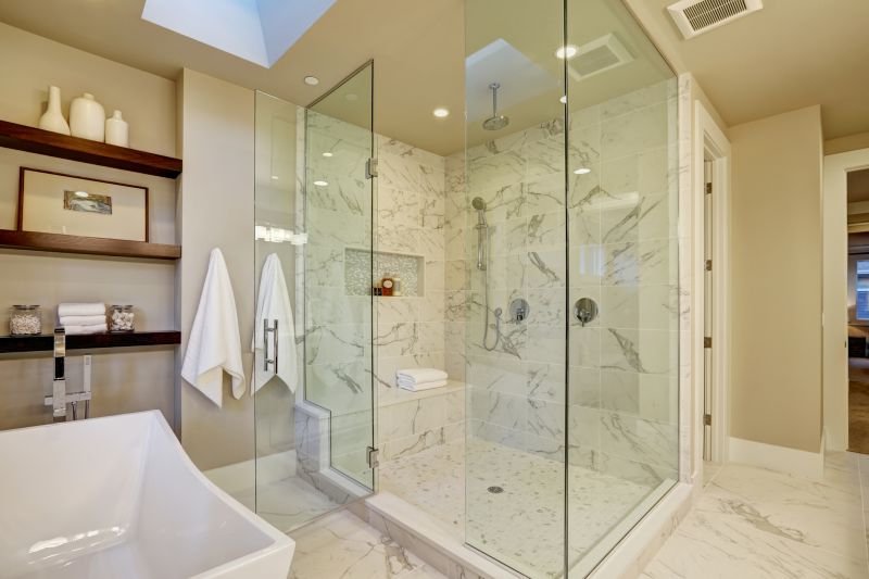 Master Bathroom with Glass Shower